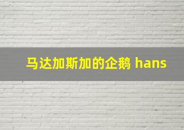 马达加斯加的企鹅 hans